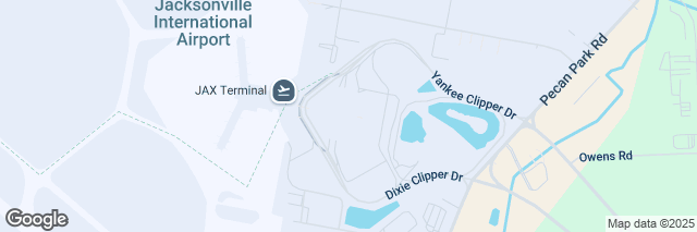Google Maps Jacksonville Airport (JAX), 2400 Yankee Clipper Drive, Jacksonville, FL 32218-2492, United States of America